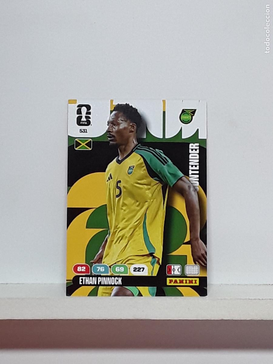 Cromos de Futebol: ADRENALYN MUNDIAL 2026 WORLD CUP 26 ALBUM PANINI N 531 JAMAICA ETHAN PINNOCK