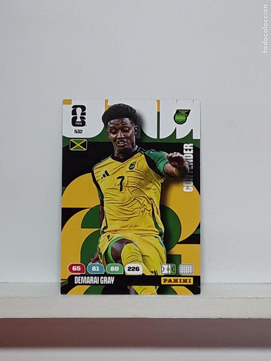 Cromos de Futebol: ADRENALYN MUNDIAL 2026 WORLD CUP 26 ALBUM PANINI N 532 JAMAICA DEMARAI GRAY