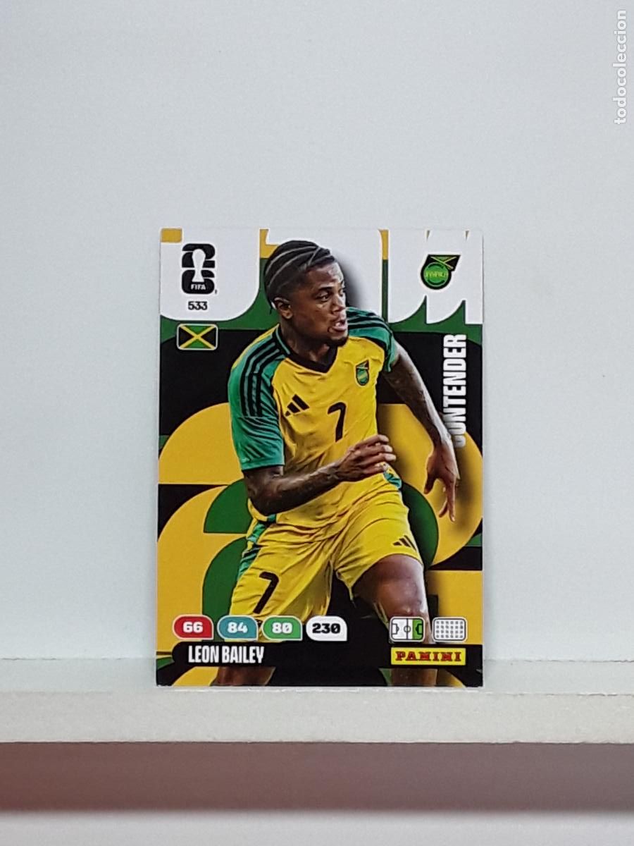 Cromos de Futebol: ADRENALYN MUNDIAL 2026 WORLD CUP 26 ALBUM PANINI N 533 JAMAICA LEON BAILEY