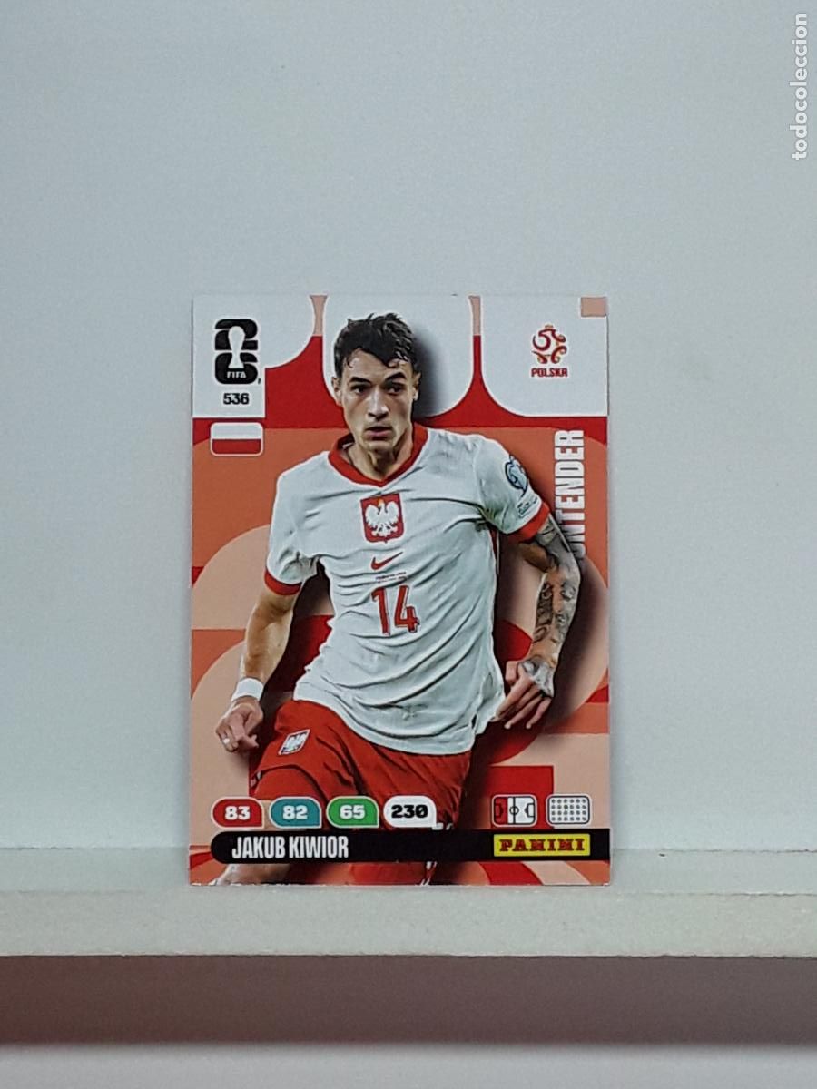 Cartes &agrave; collectionner de Football: ADRENALYN MUNDIAL 2026 WORLD CUP 26 ALBUM PANINI N 536 POLONIA POLAND JAKUB KIWIOR