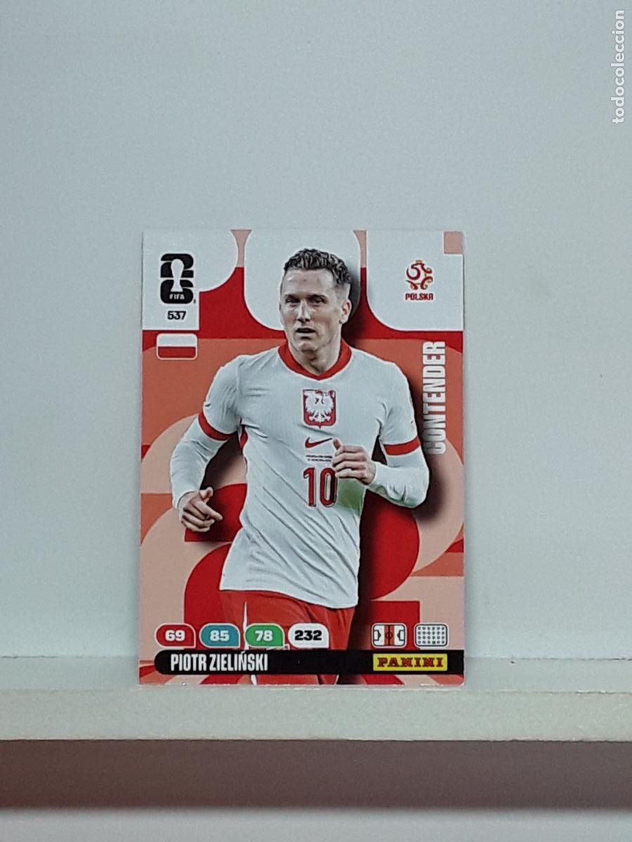 Cartes &agrave; collectionner de Football: ADRENALYN MUNDIAL 2026 WORLD CUP 26 ALBUM PANINI N 537 POLONIA POLAND PIOTR ZIELINSKI