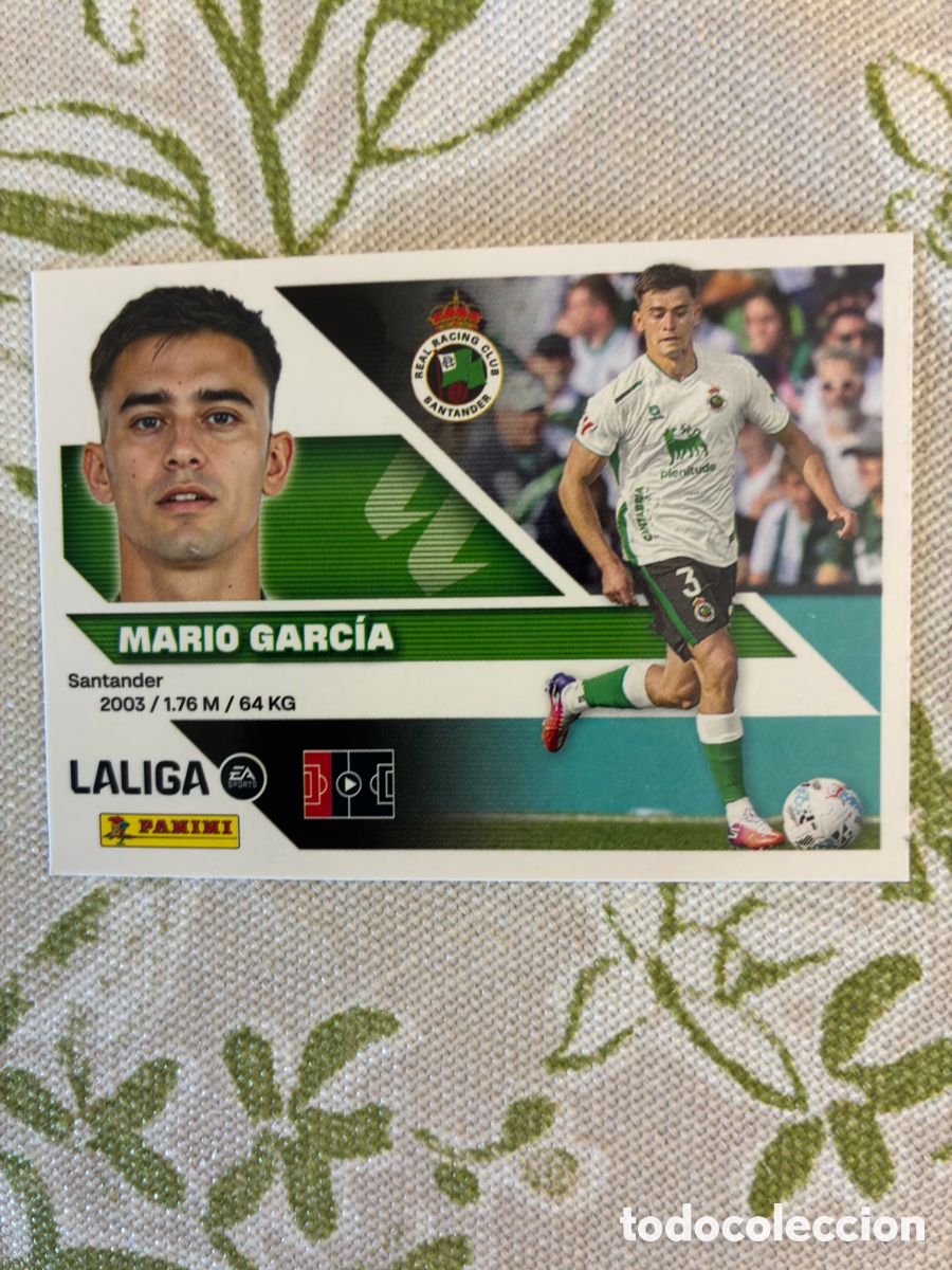 Cartes &agrave; collectionner de Football: Cromo N&ordm; 9B Mario Garc&iacute;a (Edici&oacute;n BIS / Colocaci&oacute;n) - Real Racing Club - Este Liga 26-27 - Impecable