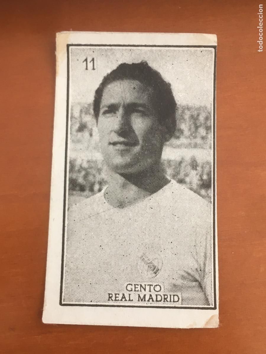 Cromos de Futebol: gento real madrid cromo n&ordm; 11 futbol primera division graficas brasil 1956 1957 56 57