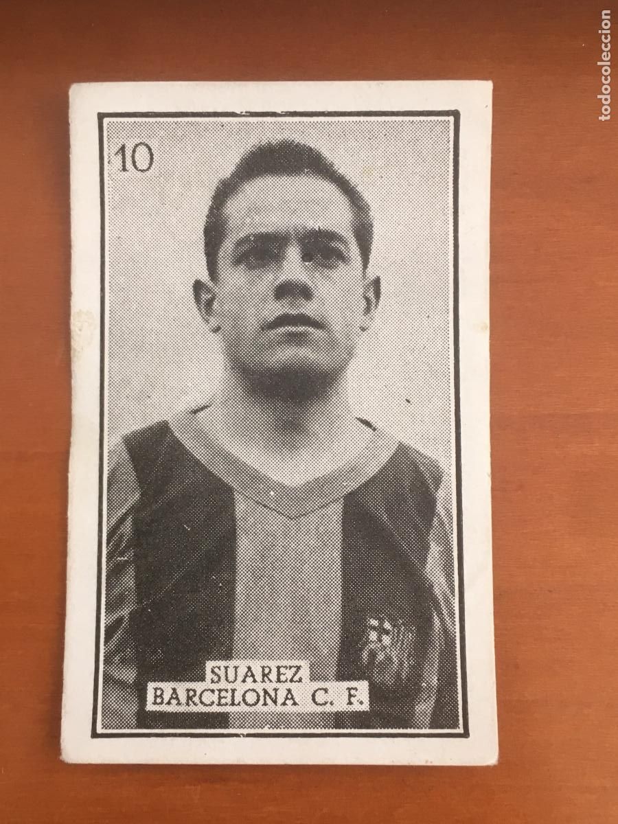 Cromos de f&uacute;tbol: luis suarez barcelona cromo n&ordm; 10 futbol primera division graficas brasil 1956 1957 56 57