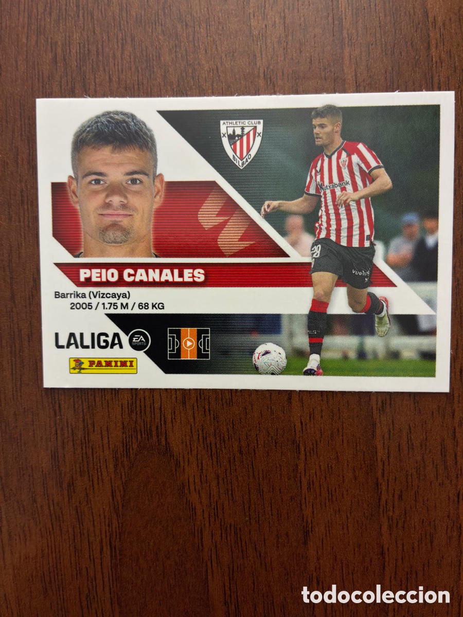 Cartes &agrave; collectionner de Football: Cromo N&ordm; 35 Peio Canales (&Uacute;ltimos Fichajes) - Athletic Club - Colecci&oacute;n Este Liga 26-27 - Impecable