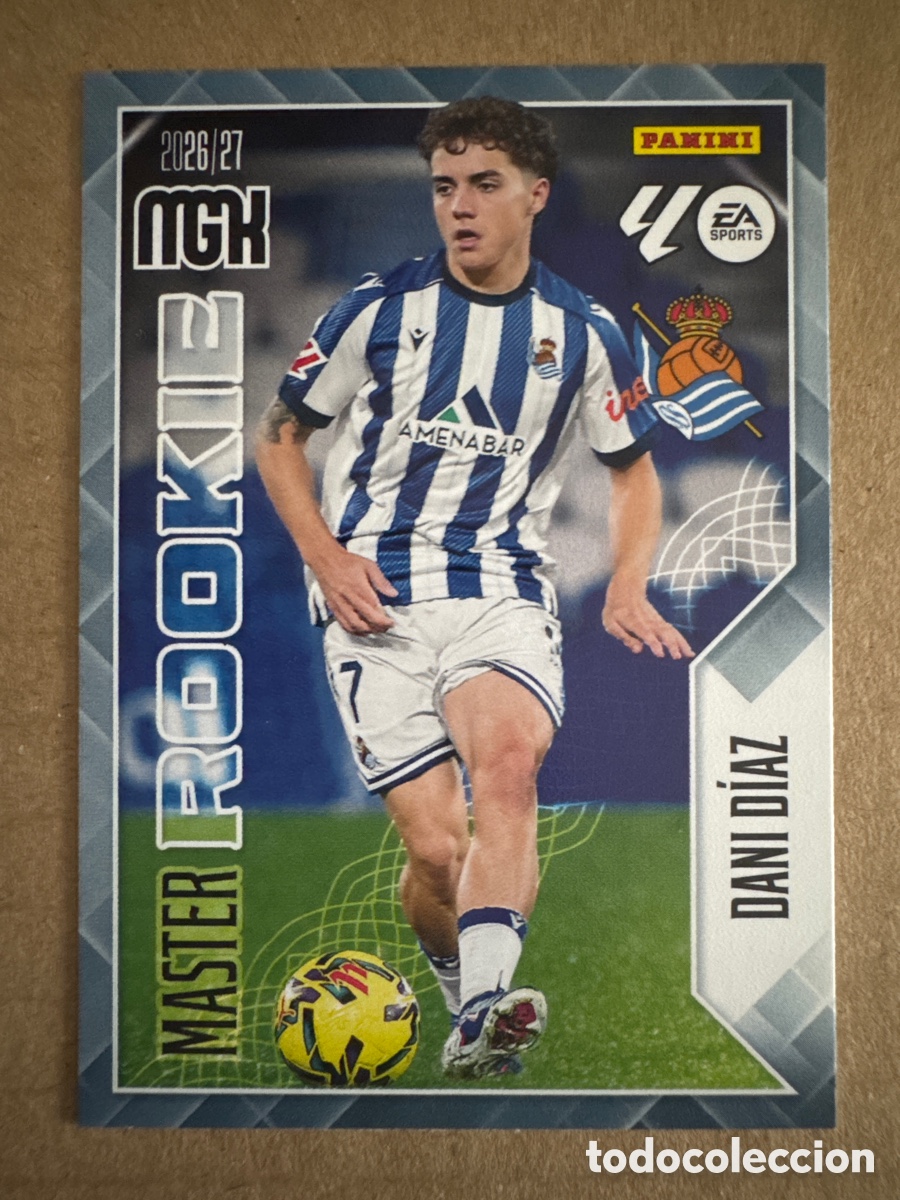 Cartes &agrave; collectionner de Football: # 411 Dani D&iacute;az Real Sociedad Master Rookie Megacracks 26 27 2026 2027