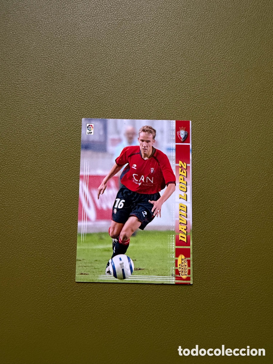 Cromos de f&uacute;tbol: David L&oacute;pez 249 bis Megacracks 04/05 Osasuna