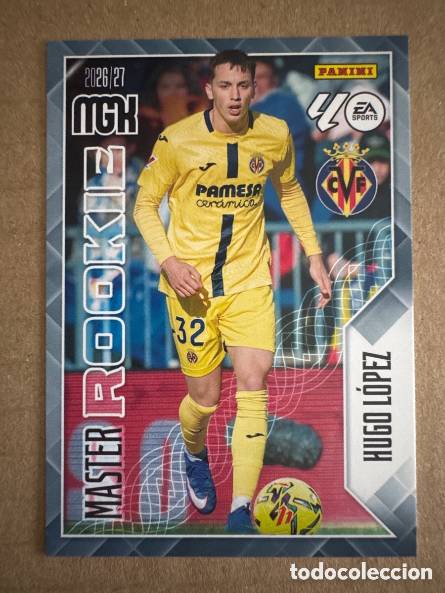 Cromos de f&uacute;tbol: # 412 Hugo L&oacute;pez Villarreal Master Rookie Megacracks 26 27 2026 2027