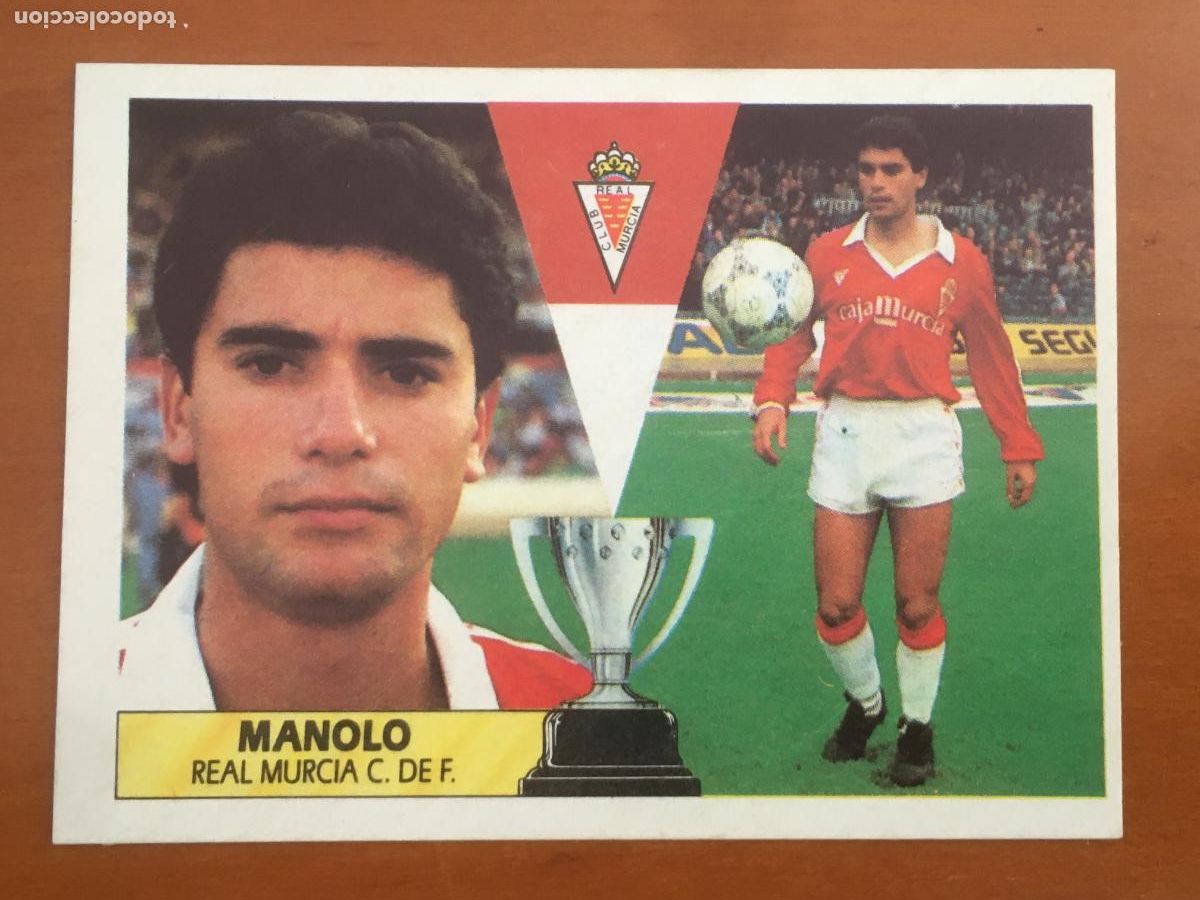 Cromos de f&uacute;tbol: manolo murcia coloca liga 87 88 1987 1988 ediciones este cromo nunca pegado nuevo de sobre