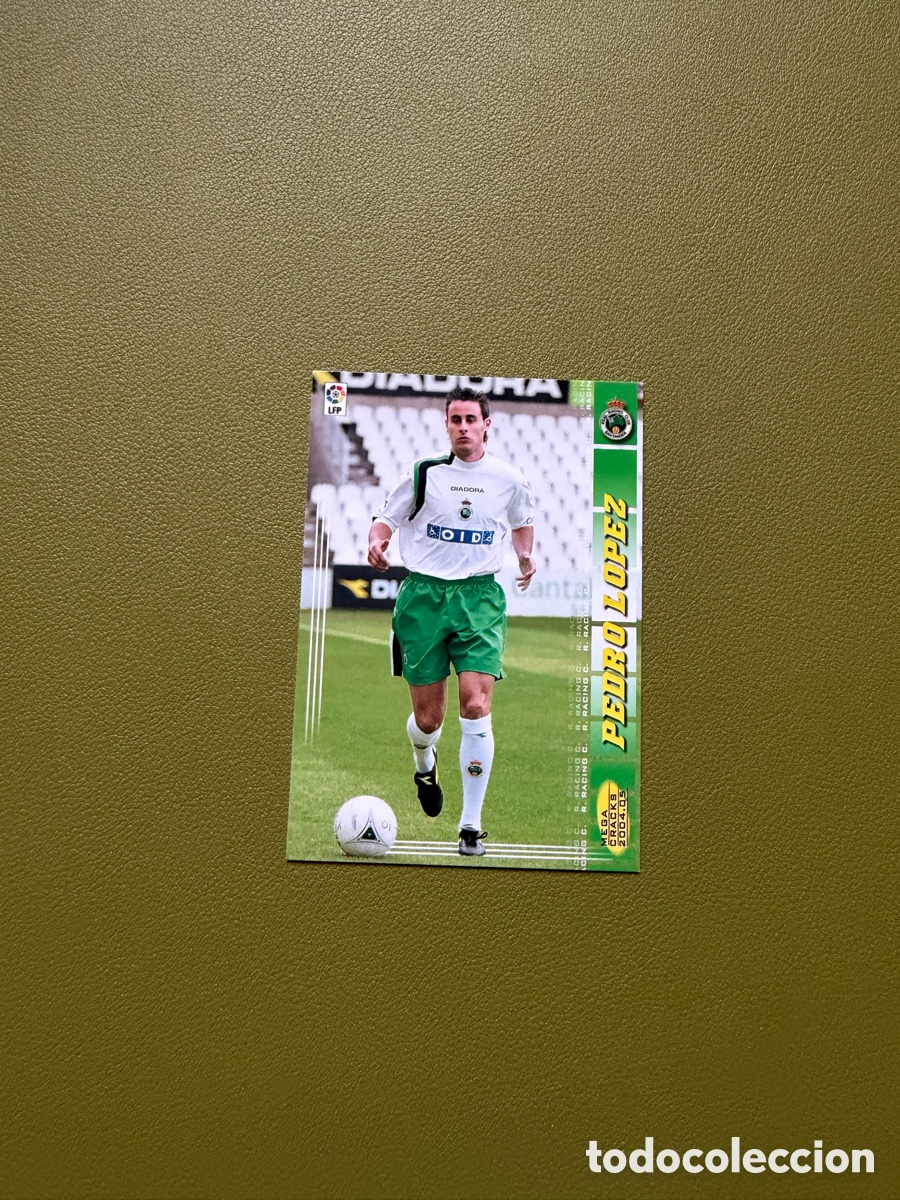 Cromos de f&uacute;tbol: Pedro L&oacute;pez 255 bis Megacracks 04/05 Racing de Santander
