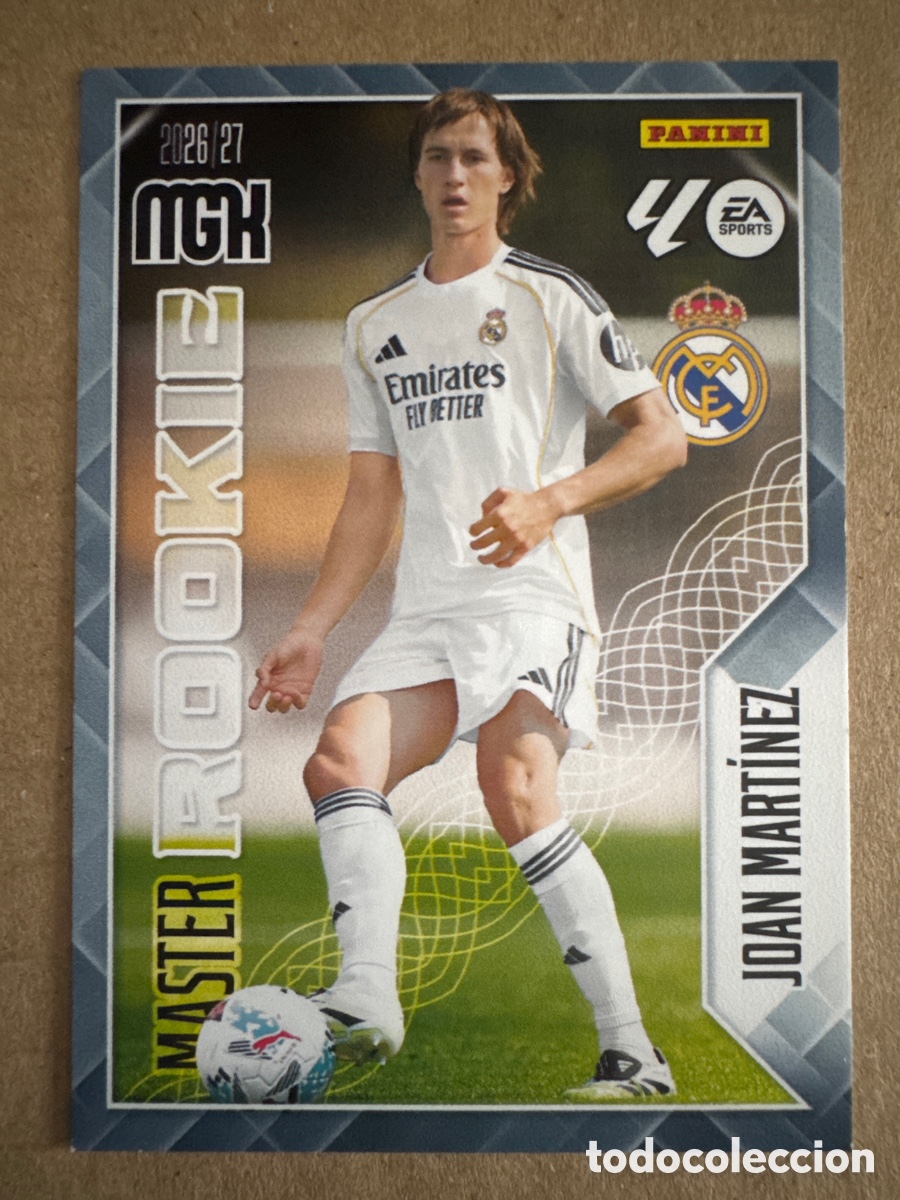 Cromos de f&uacute;tbol: # 413 Joan Mart&iacute;nez Real Madrid Master Rookie Megacracks 26 27 2026 2027