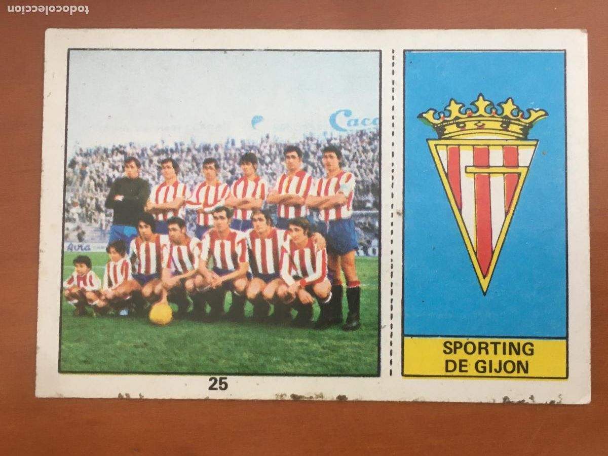 Cromos de f&uacute;tbol: sporting gijon campeonato liga 1973 1974 fher 25 poster central cromo nunca pegado nuevo de sobre