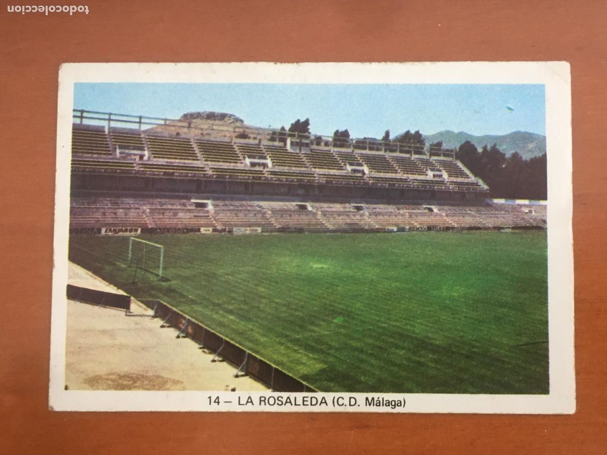Cromos de f&uacute;tbol: la rosaleda malaga campeonato liga 1973 1974 fher 14 poster central cromo nunca pegado nuevo sobre