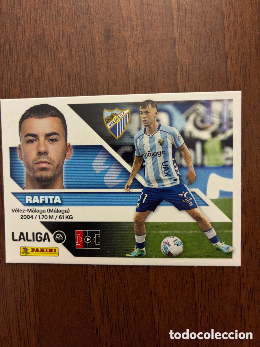 Cromos de f&uacute;tbol: Cromo N&ordm; 9 Rafita - M&aacute;laga CF - Colecci&oacute;n Este Panini Liga 2026-27 (1&ordf; Edici&oacute;n) - Impecable