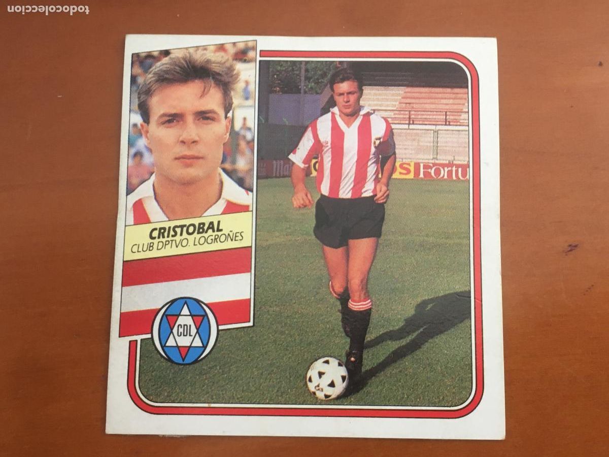 Cromos de f&uacute;tbol: cristobal logro&ntilde;es fichaje n&ordm; 28 liga 89 90 1989 1990 ediciones este