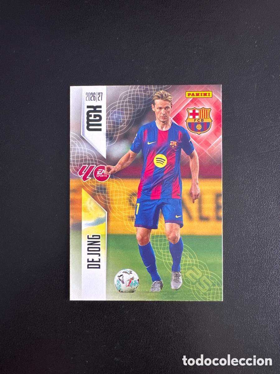 Cromos de f&uacute;tbol: DE JONG BARCELONA N&Uacute;MERO 82 MEGACRACKS 2026 2027
