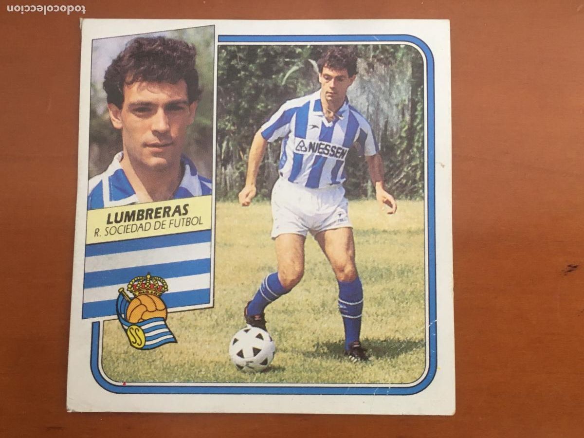 Cromos de f&uacute;tbol: lumbreras real sociedad fichaje n&ordm; 34 liga 89 90 1989 1990 ediciones este