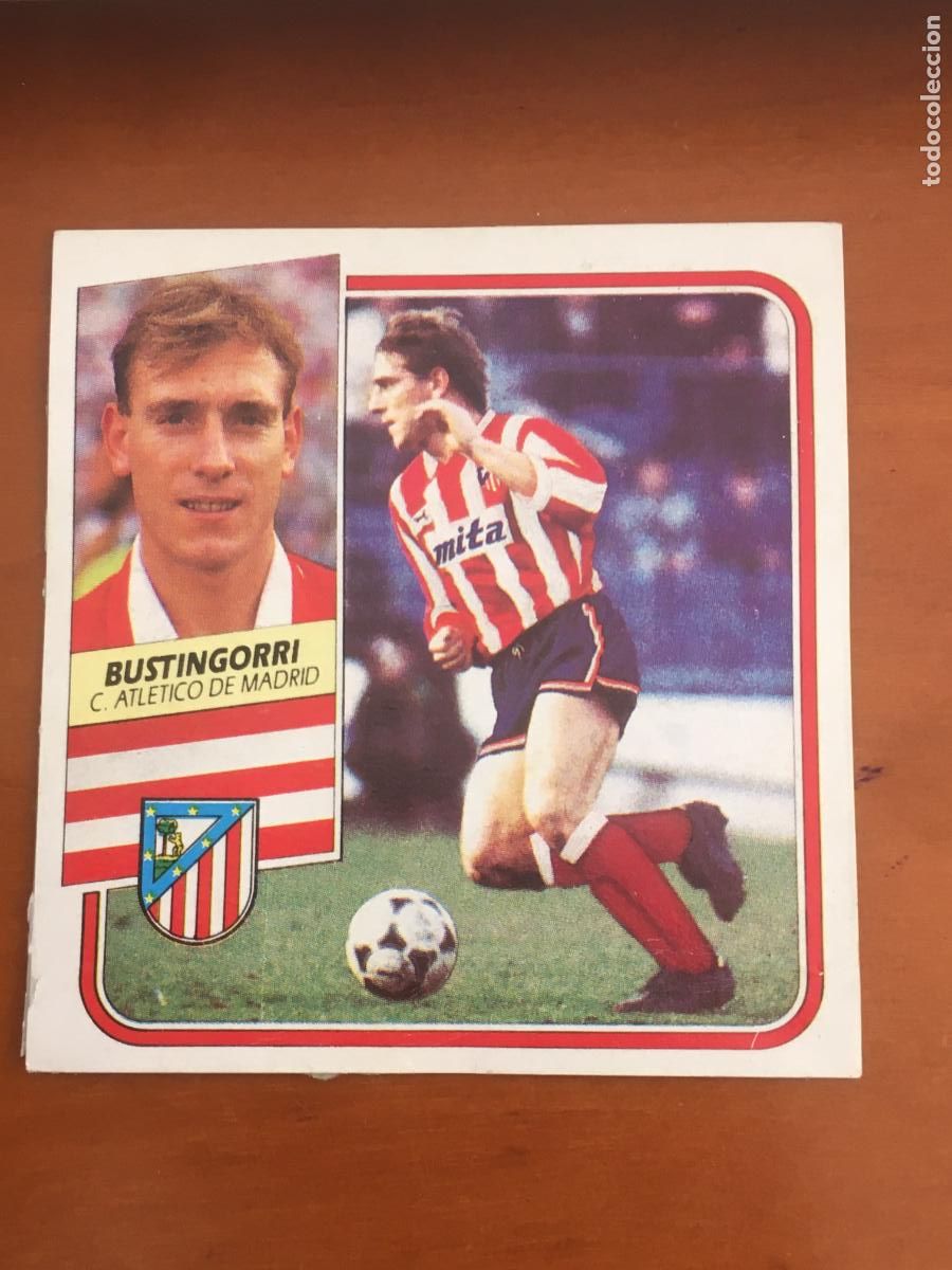 Cromos de f&uacute;tbol: bustingorri atletico madrid fichaje coloca n&ordm; 36 liga 89 90 1989 1990 ediciones este