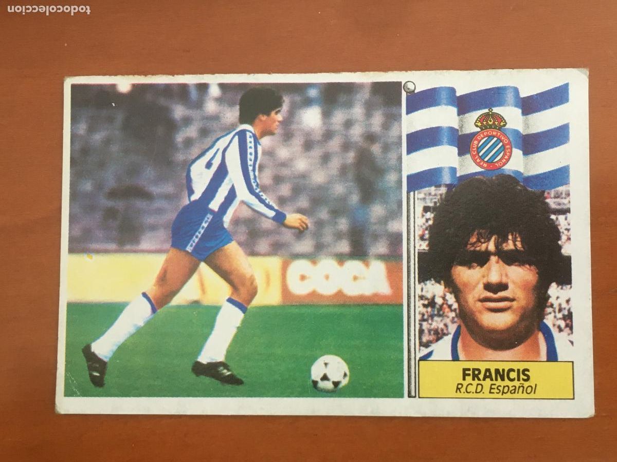 Cromos de f&uacute;tbol: francis espa&ntilde;ol fichaje n&ordm; 29 liga 86 87 1986 1987 ediciones este