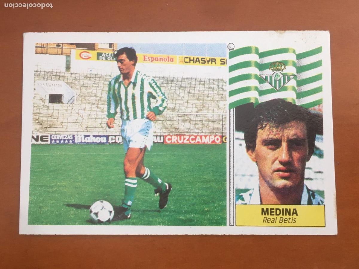 Cromos de f&uacute;tbol: medina betis coloca liga 86 87 1986 1987 ediciones este nunca pegado nuevo de sobre