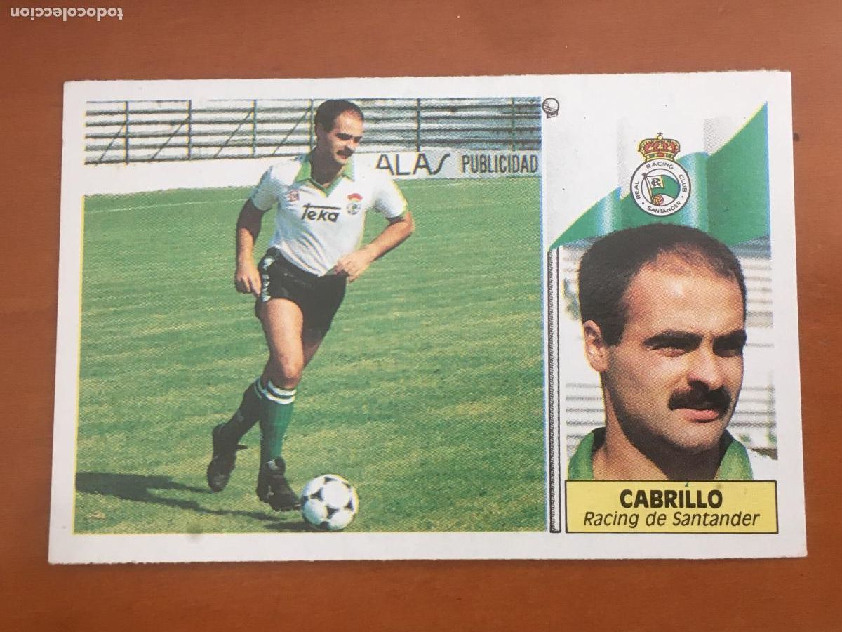 Cromos de f&uacute;tbol: cabrillo racing santander coloca liga 86 87 1986 1987 ediciones este nunca pegado nuevo de sobre