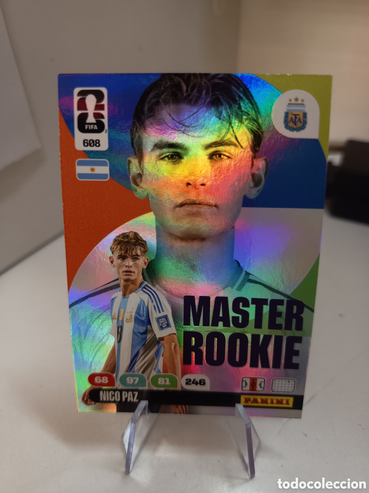 Fu&szlig;ball-Sticker: 608 NICO PAZ ADRENALYN WORLD CUP 2026 MUNDIAL