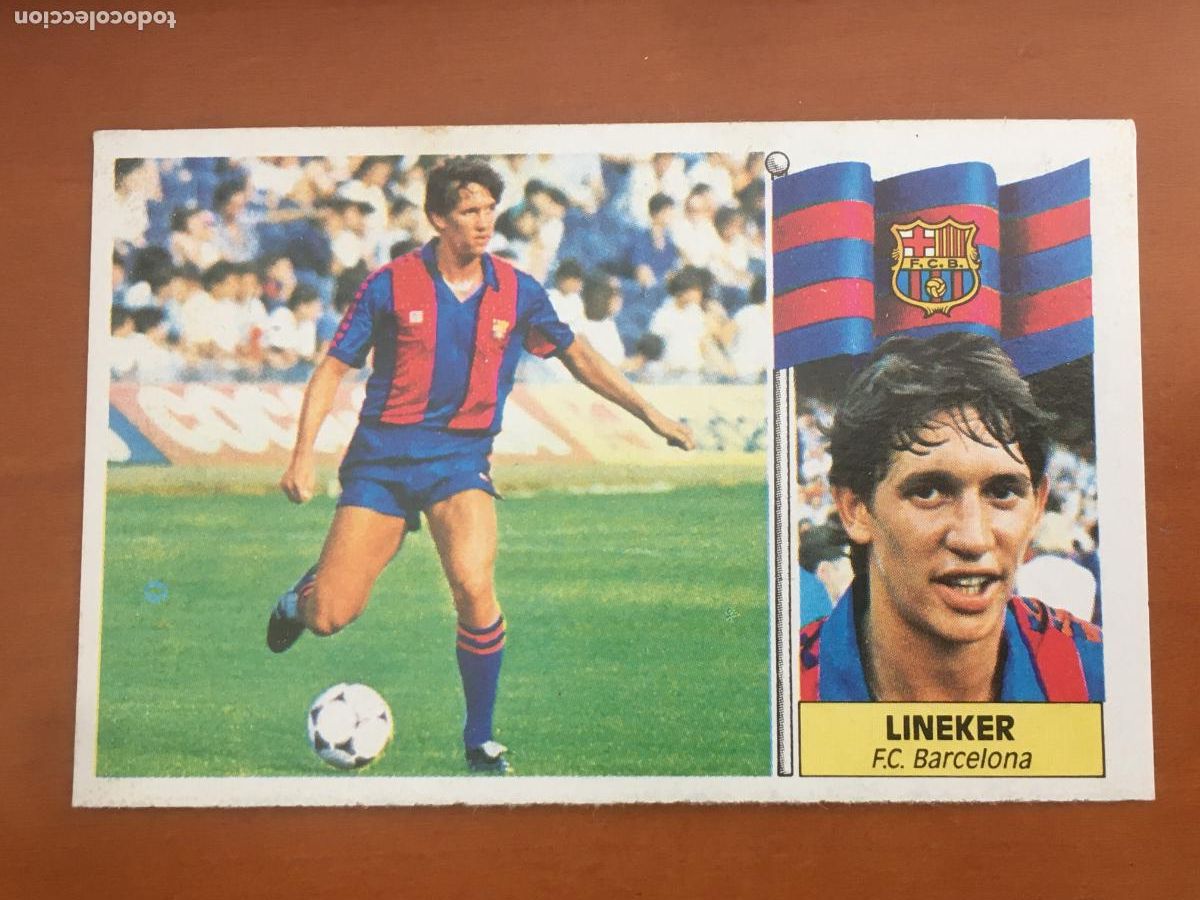 Fu&szlig;ball-Sticker: lineker barcelona fichaje 20 coloca liga 86 87 1986 1987 ediciones este nunca pegado nuevo de sobre