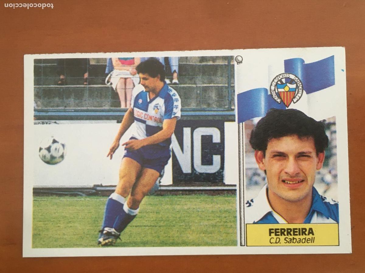 Fu&szlig;ball-Sticker: ferreira sabadell coloca liga 86 87 1986 1987 ediciones este nunca pegado nuevo de sobre
