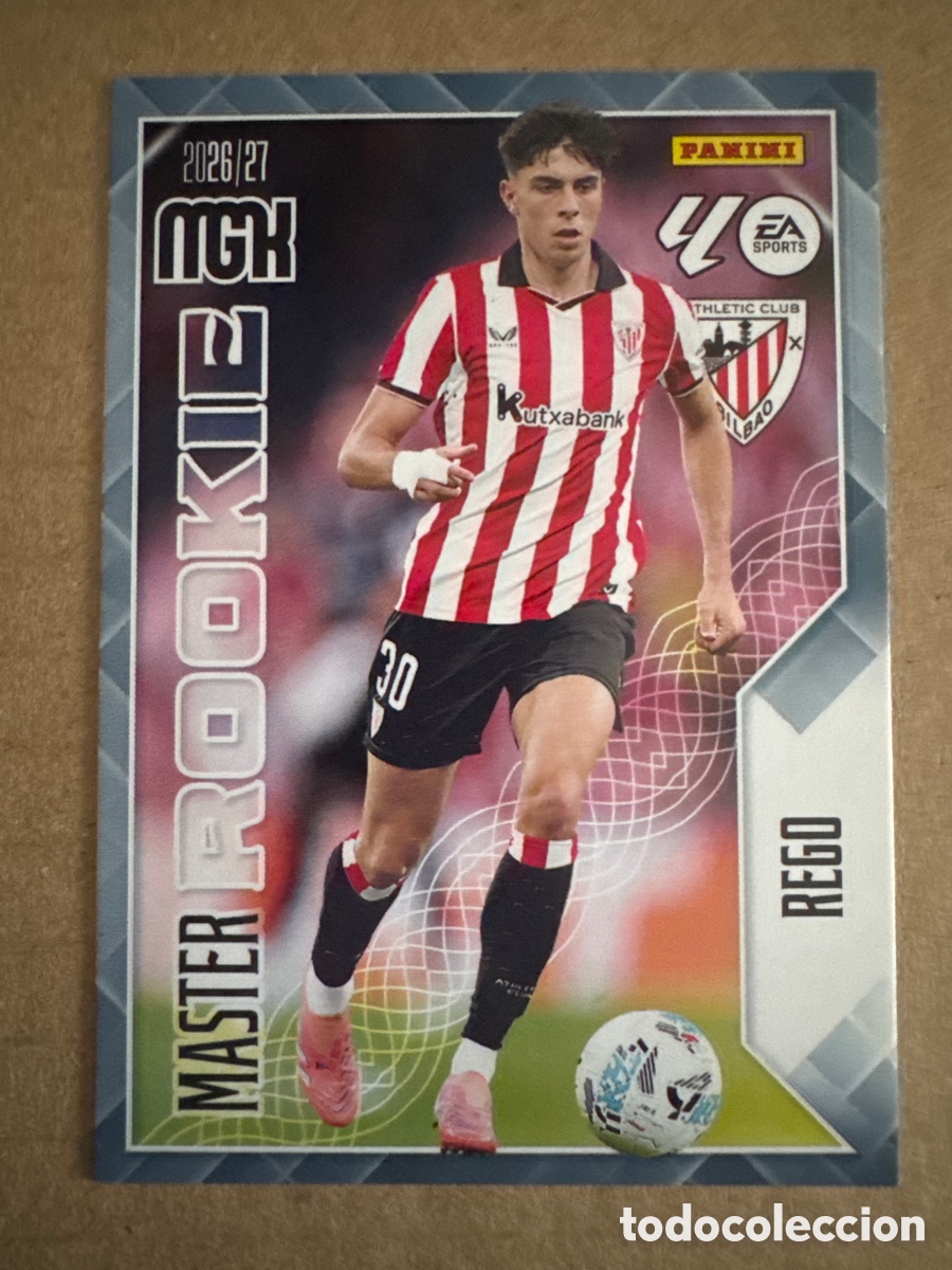 Football Stickers: # 418 Rego Athletic Club Bilbao Master Rookie Megacracks 26 27 2026 2027