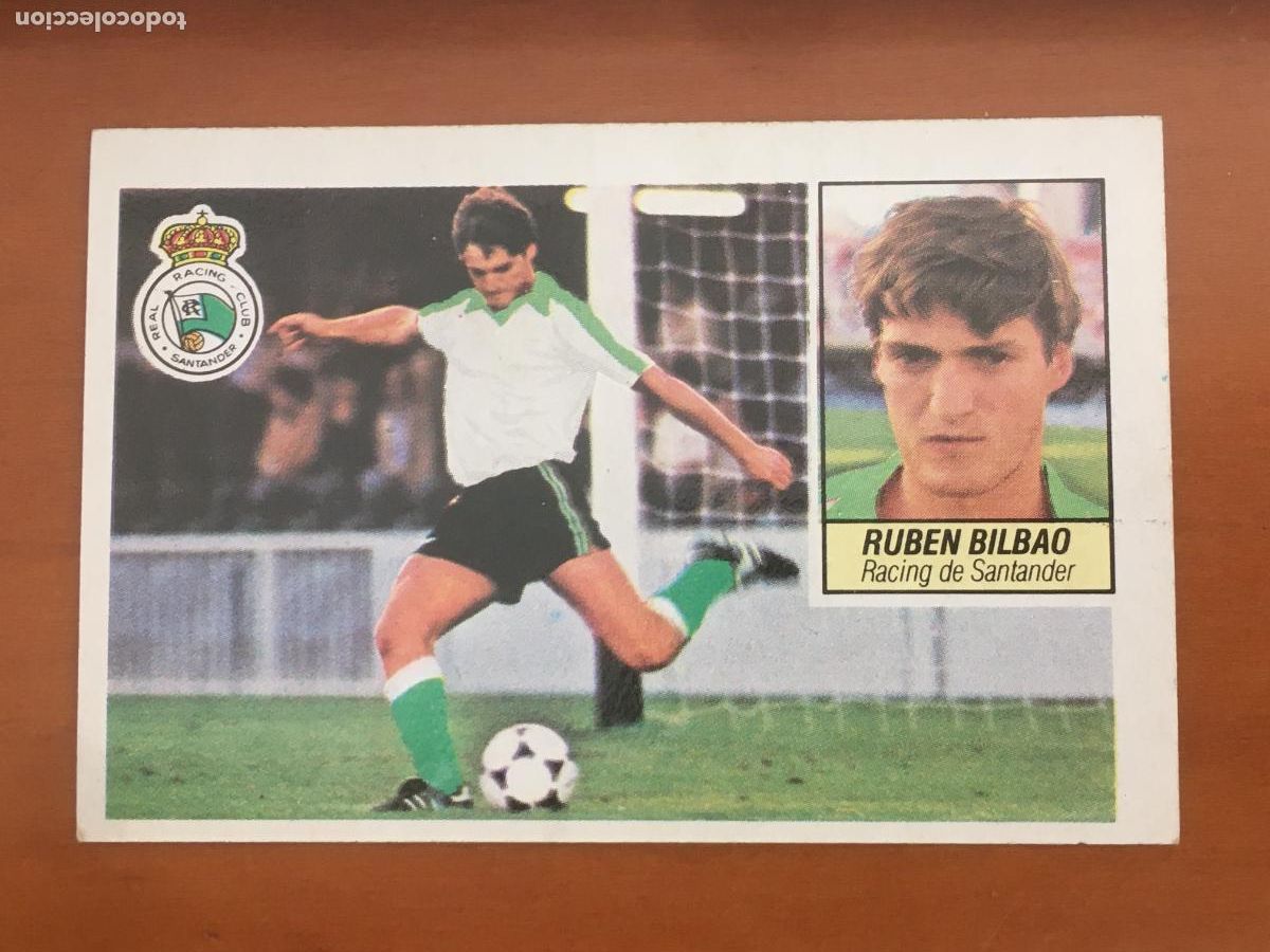 Fu&szlig;ball-Sticker: ruben bilbao racing santander fichaje 1 coloca liga 84 85 ediciones este nunca pegado nuevo de sobre