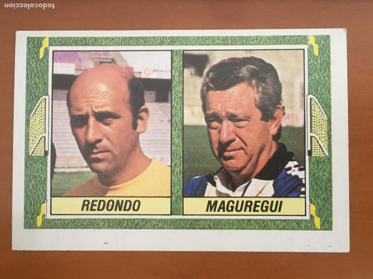 Figurine di Calcio: redondo maguregui entrenadores coloca liga 84 85 ediciones este nunca pegado nuevo de sobre