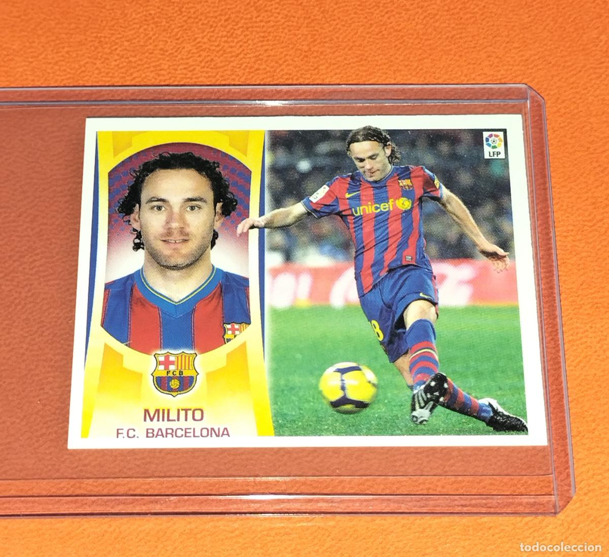 Fu&szlig;ball-Sticker: FICHAJE 5 GABI MILITO BARCELONA STICKER AMPLIACION MERCADO DE INVIERNO ESTE 2009 2010 09 10 PANINI