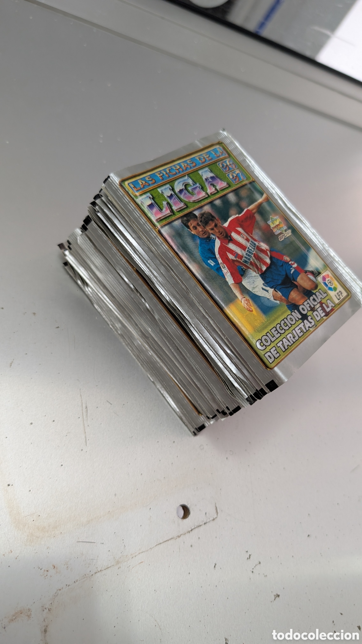Figurine di Calcio: LOTE 50 SOBRES MUNDICROMO 1996/97 96 97 NUNCA ABIERTOS