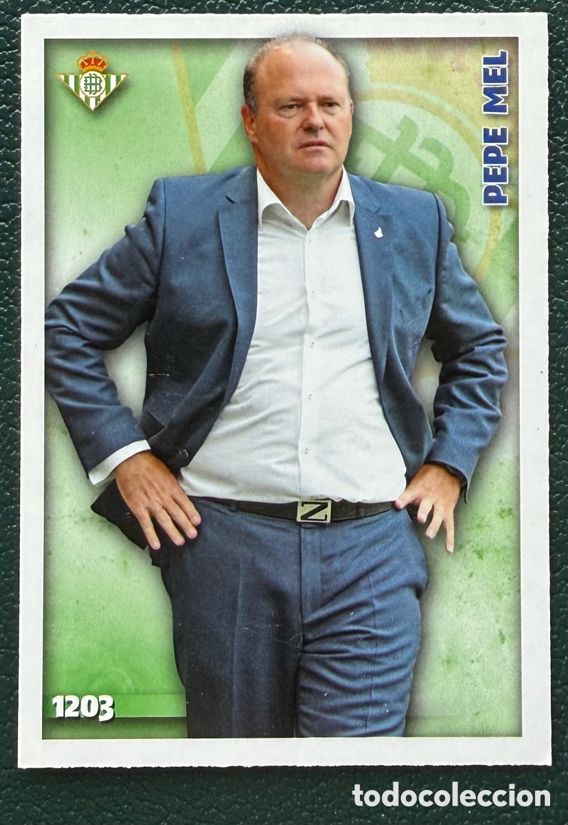 Fu&szlig;ball-Sticker: 1203 PEPE MEL REAL BETIS FICHAS ALBUM MUNDICROMO 2014 2015 14 15