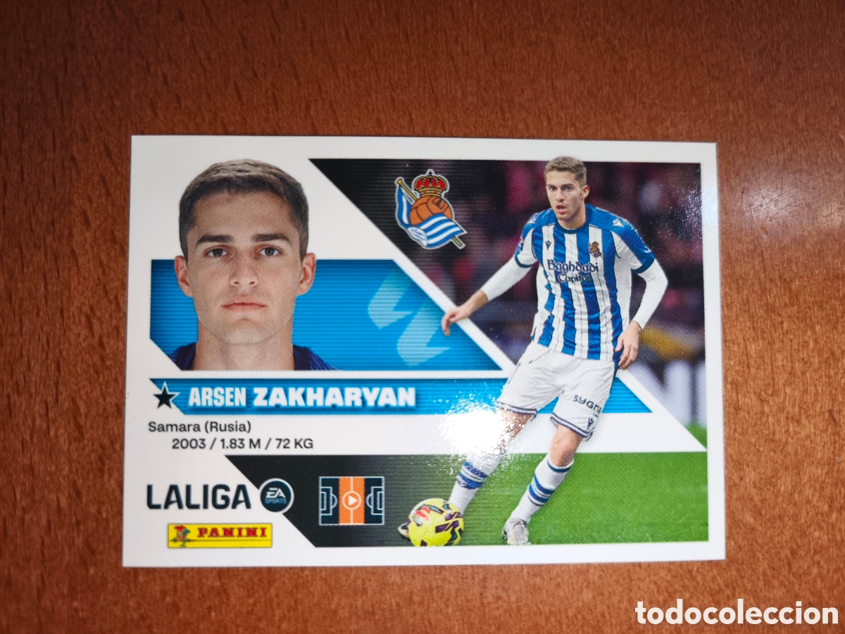 Cromos de f&uacute;tbol: Zakharyan n&deg;13 B liga este 26/27 Real Sociedad
