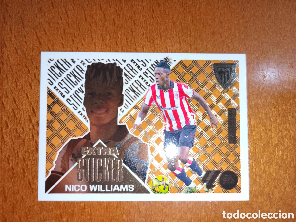 Cromos de Futebol: Nico Williams EXTRA STICKER Bronce liga este 26/27 Athletic Club