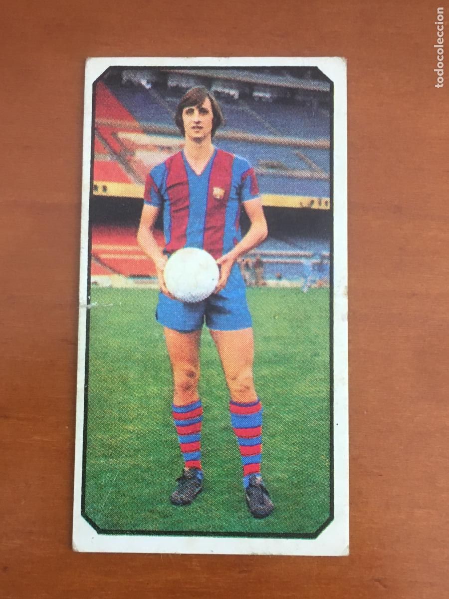 Cromos de f&uacute;tbol: johan cruyff barcelona liga 77 78 1977 1978 ediciones este nunca pegado
