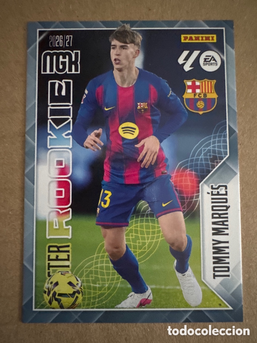 Football Stickers: # 420 Tommy Marqu&eacute;s FC Barcelona Master Rookie Megacracks 26 27 2026 2027