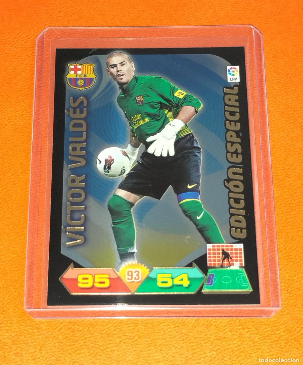 Football Stickers: VICTOR VALDES EDICION ESPECIAL FC BARCELONA CARD ADRENALYN XL LIGA BBVA 2011 2012 11 12 PANINI