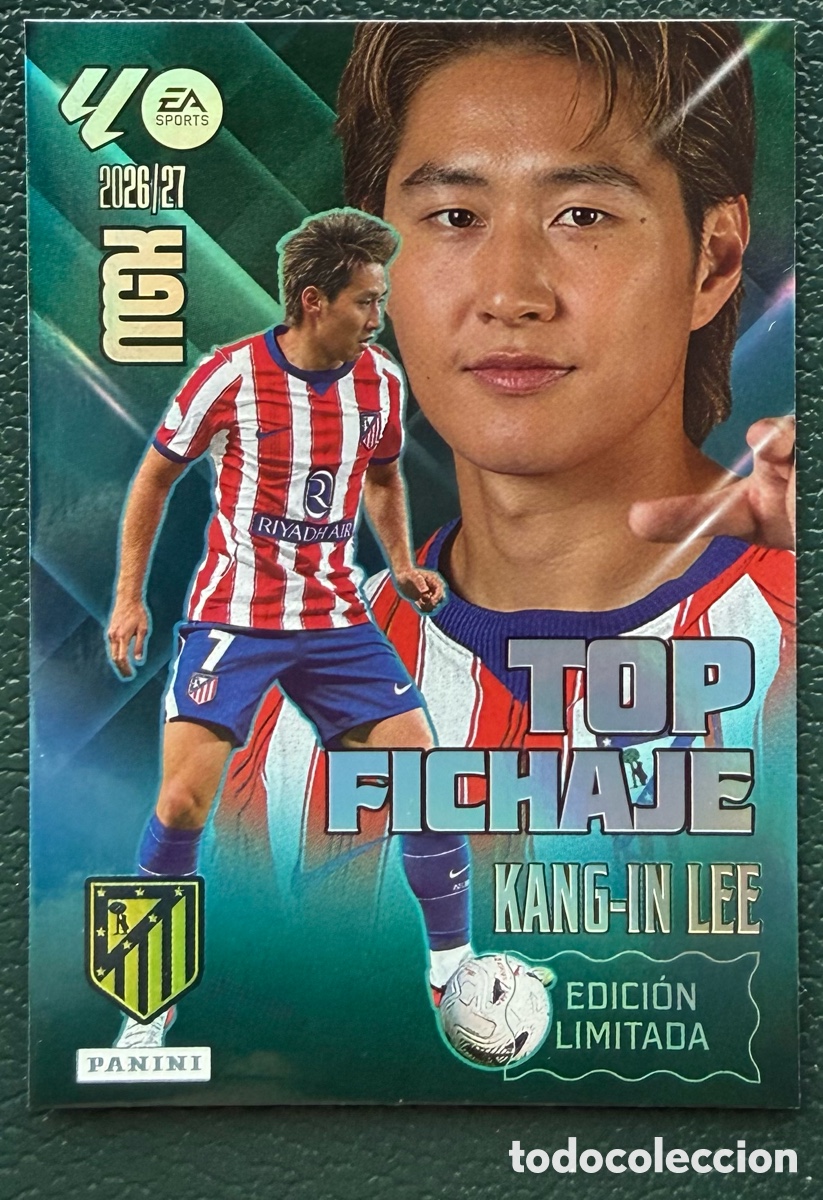 Fu&szlig;ball-Sticker: KANG-IN LEE ATLETICO DE MADRID EDICION LIMITADA FICHAS ALBUM MEGACRACKS 2026 2027 MGK 26 27
