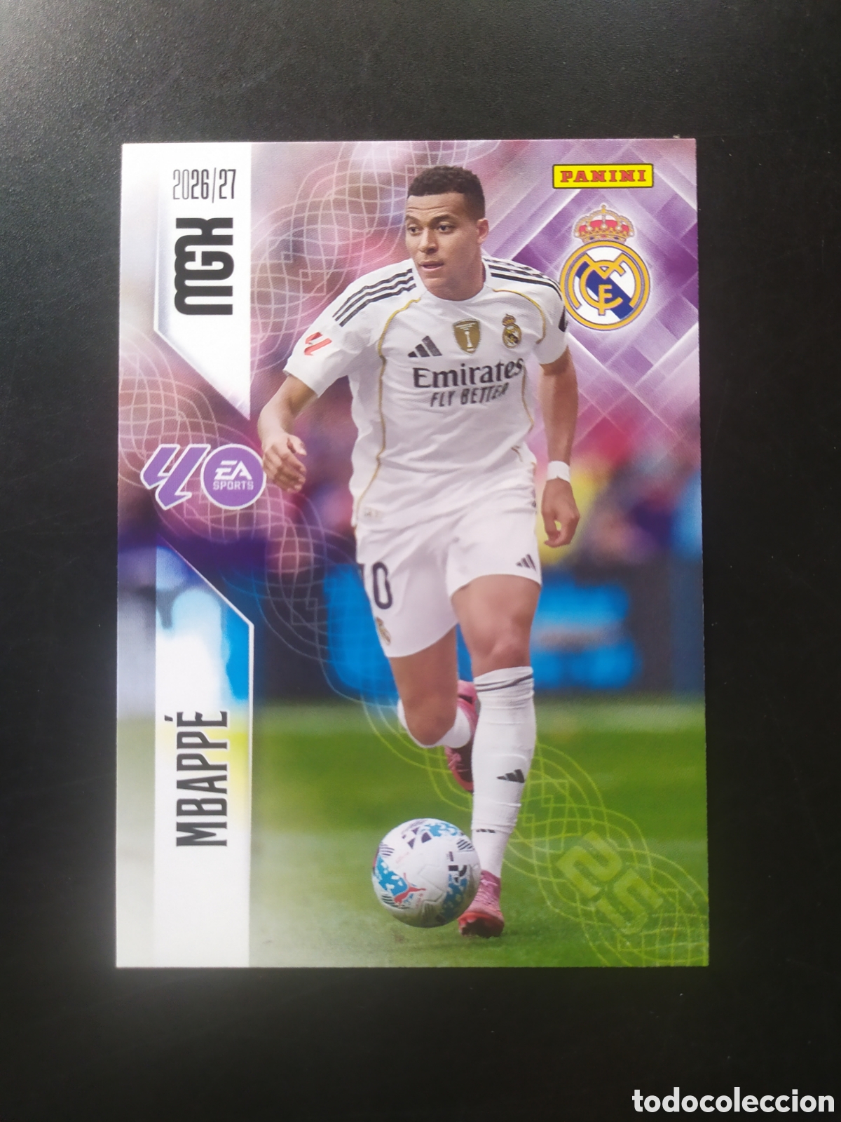 Cromos de f&uacute;tbol: Megacracks 2026 2027 26 27 panini Mbappe n&deg; 232 Real Madrid
