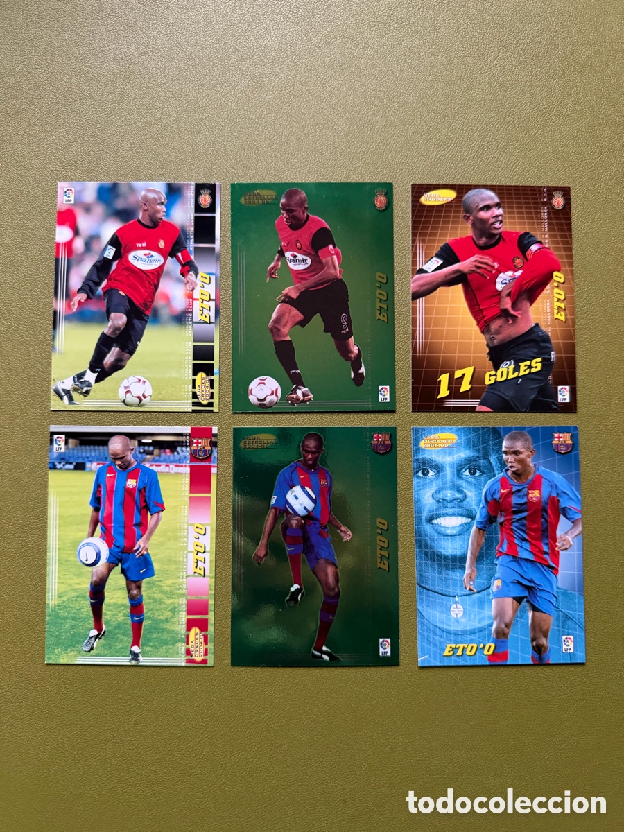 Football Stickers: Lote Eto&rsquo;o Megacracks 04/05 Mallorca Barcelona