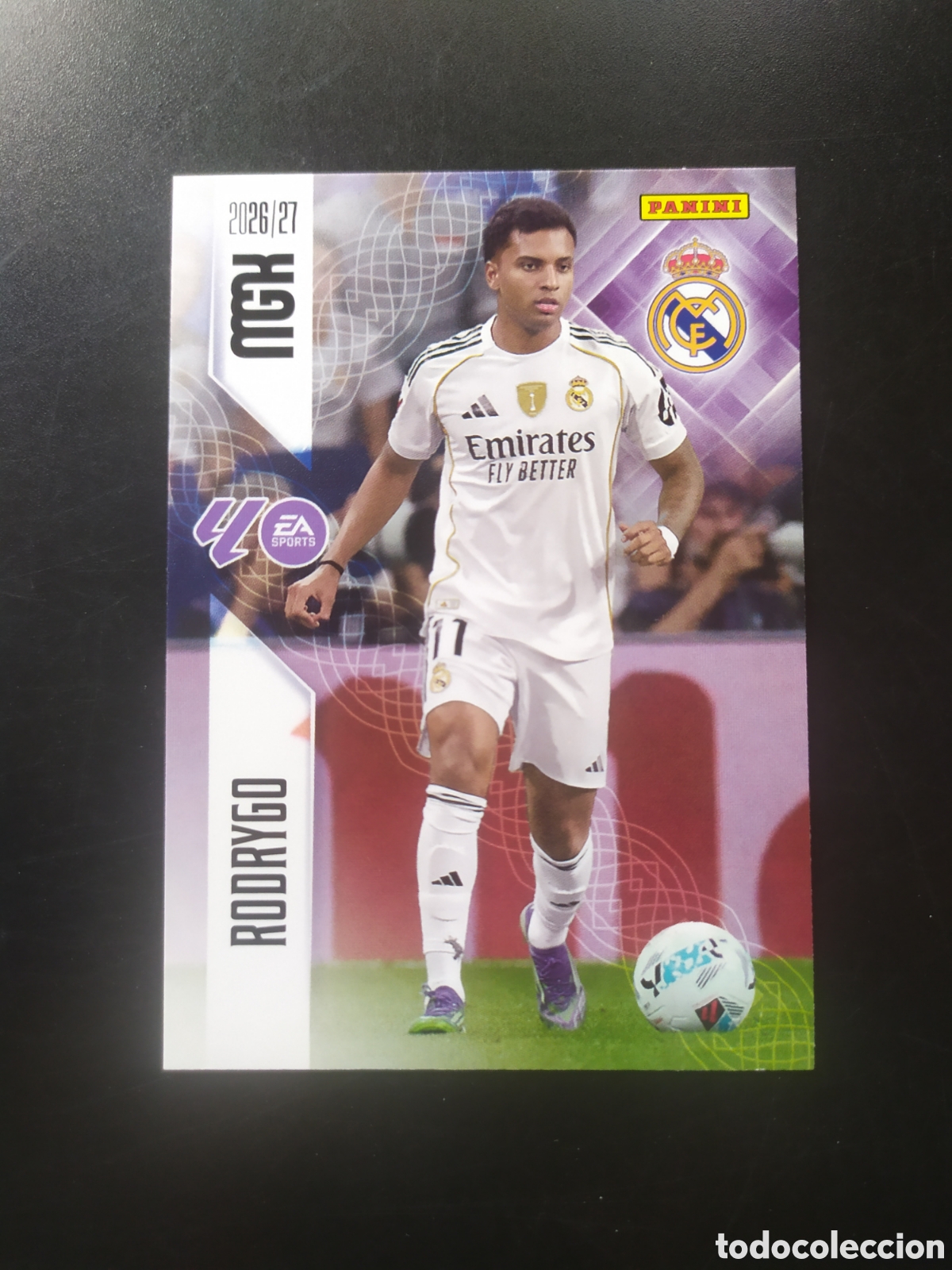 Cromos de f&uacute;tbol: Megacracks 2026 2027 26 27 panini Rodrygo n&deg; 231 Real Madrid