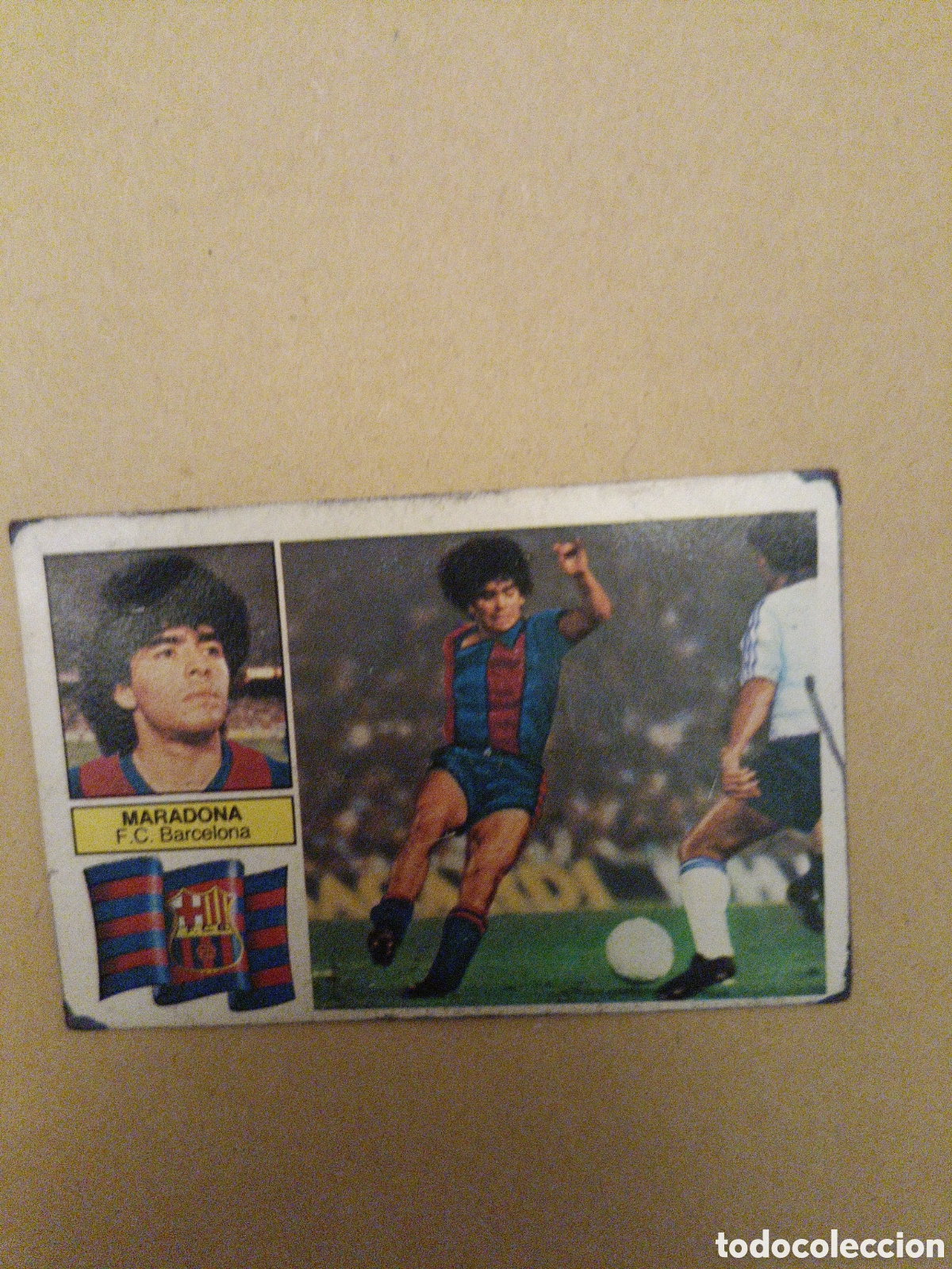 Cromos de f&uacute;tbol: Cromo Maradona 82-83 - Foto 1