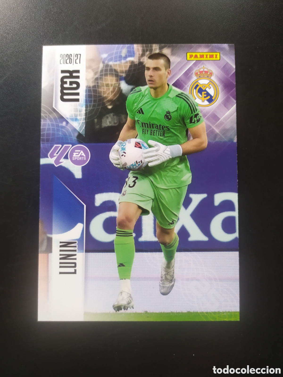 Cromos de f&uacute;tbol: Megacracks 2026 2027 26 27 panini Lunin n&deg; 219 Real Madrid