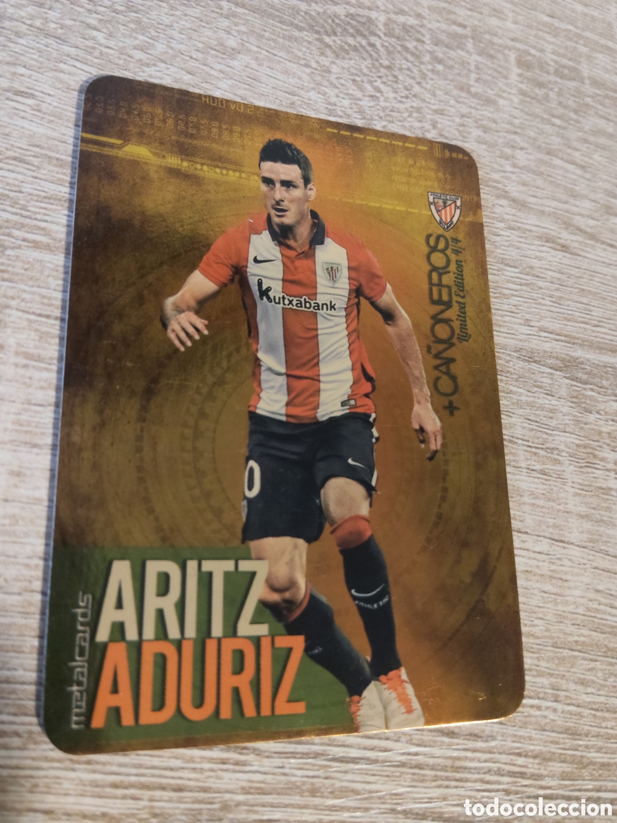 Cromos de f&uacute;tbol: Mundicromo las fichas de la liga 2015 Aduriz Athletic de Bilbao +ca&ntilde;oneros limited edition brillo li