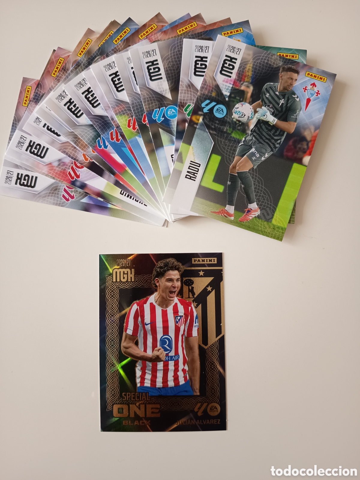 Cromos de f&uacute;tbol: Juli&aacute;n &Aacute;lvarez special one black megacracks