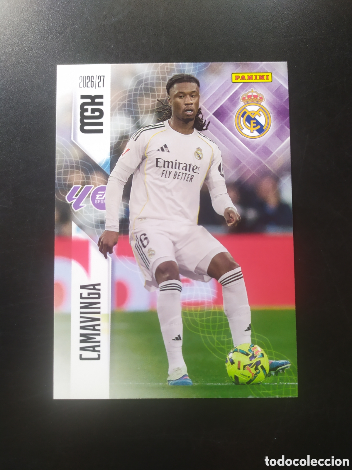 Cromos de f&uacute;tbol: Megacracks 2026 2027 26 27 panini Camavinga n&deg; 227 Real Madrid