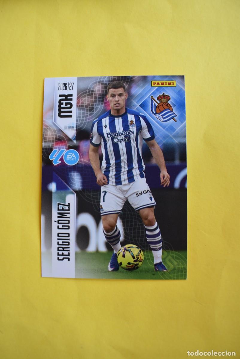 Cromos de f&uacute;tbol: Cromo La Liga. Megacracks. 2026 2027. 26 27. Sergio G&oacute;mez. Real Sociedad. N. &ordm; 313. Panini