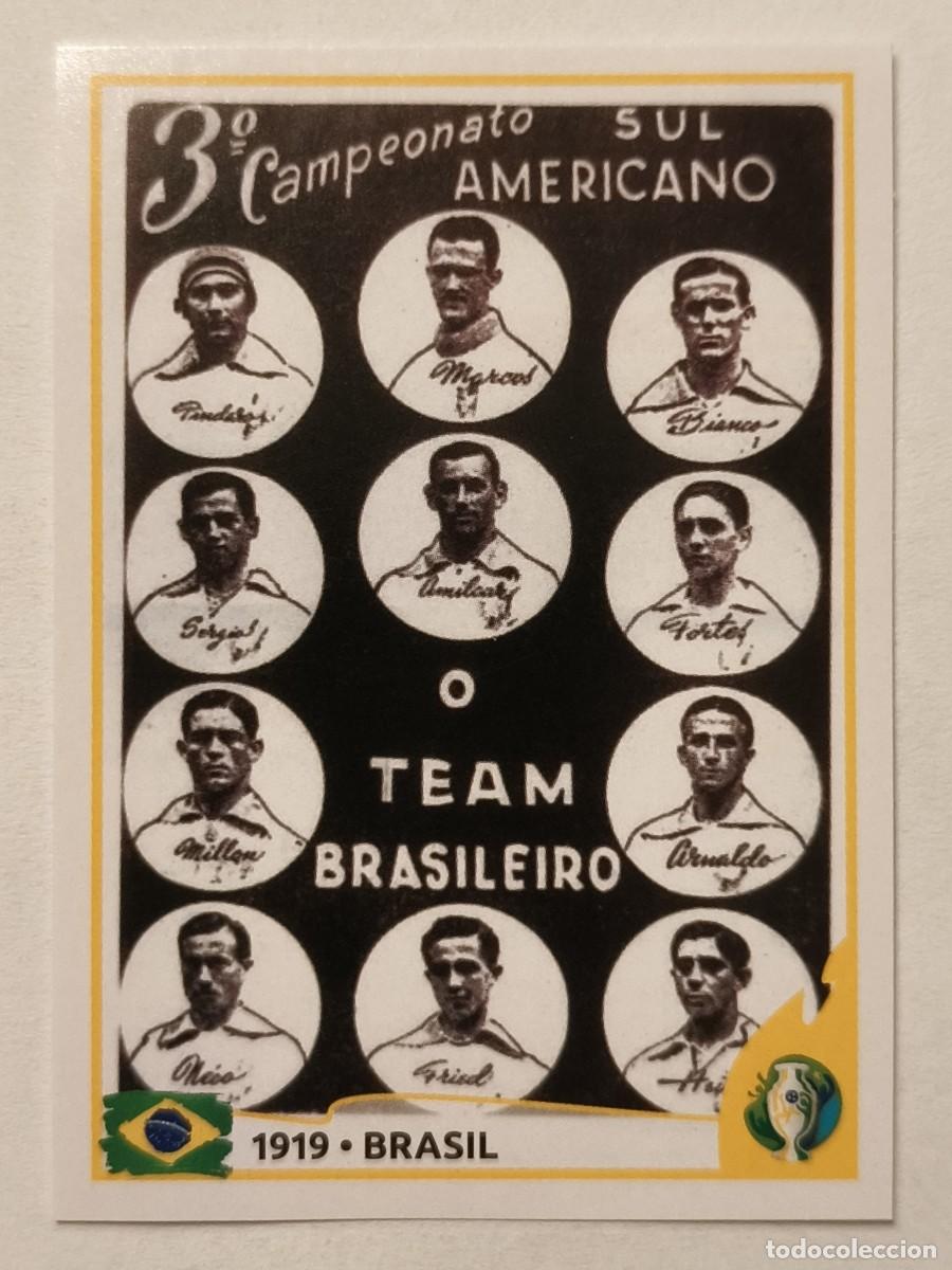 Cromos de f&uacute;tbol: #365 BRASIL 1919 COPA AMERICA BRASIL 2019 PANINI